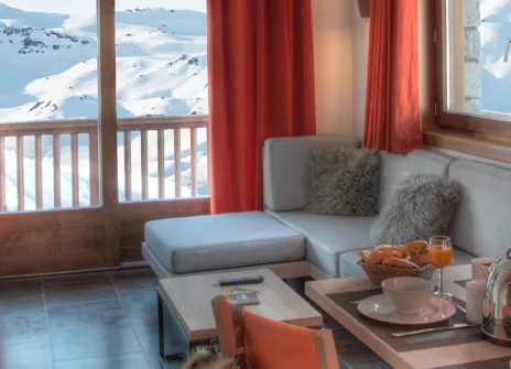 Appartement 55/60m² 2 chambres 4 personnes - residence montana plein sud à val thorens