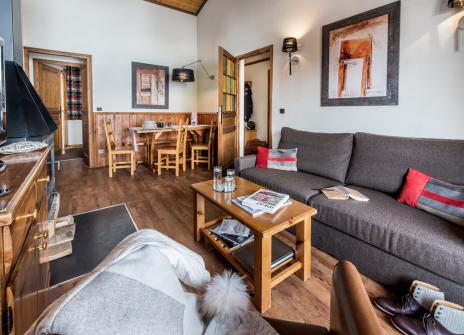 Appartement 66m² cheminée 3 chambres 6 personnes - residence montana soleil - val thorens