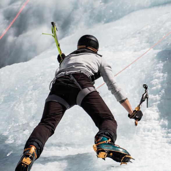 Cascade de glace à Val d'Isère