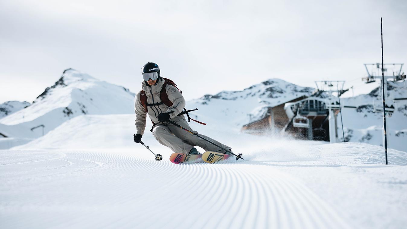 Skieur sur le domaine de val Thorens