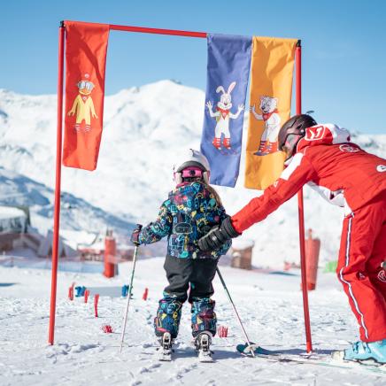 Cours de ski pour enfants à Va Thorens