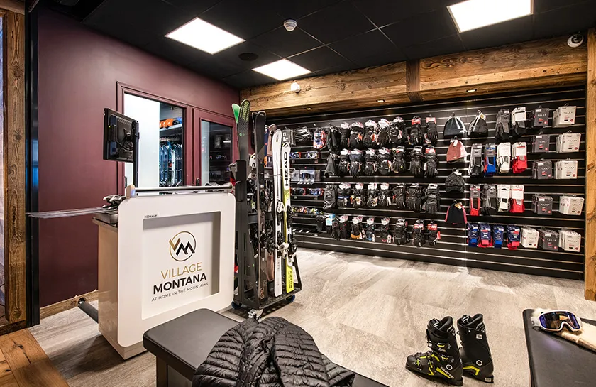 Ski shop dans les chalets Izia à Val d'Isère