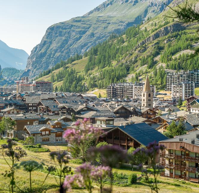 Village de Val d'Isère en Savoie