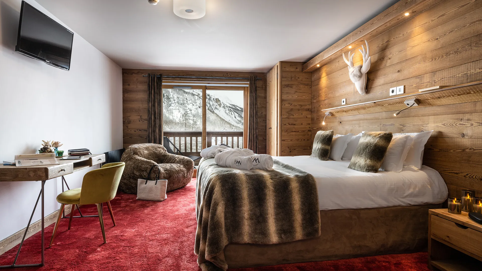 Chambre de l'hôtel Ski Lodge Val d'Isère