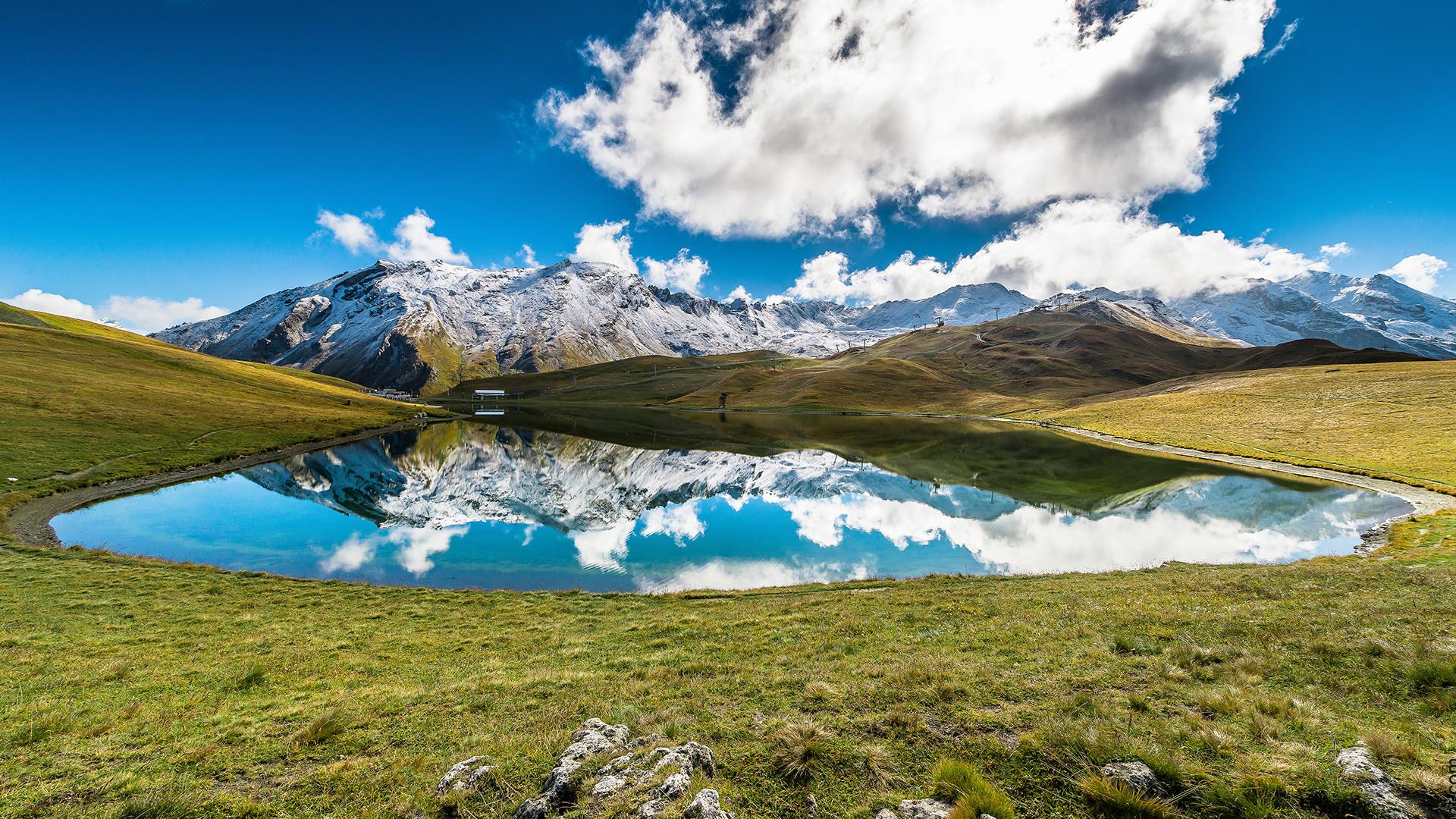 Lac à Val d'Isère durant l'été