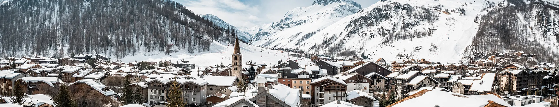 Village de Val d'Isère et son domaine skiable